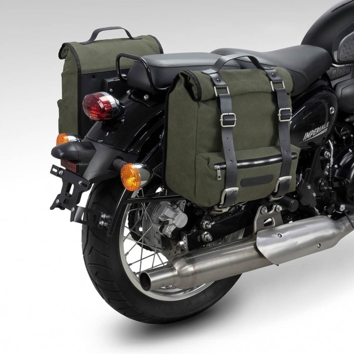 Canvas side bags Benelli - Military green - Benelli Official Shop